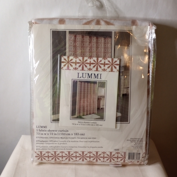 Lummi fabric shower curtain - Picture 1 of 3